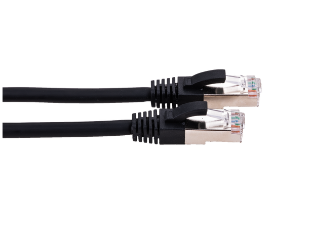 LinkIT Patch S/FTP Cat6a Black 0.3m AWG 26/7 | LSZH | Snagless 