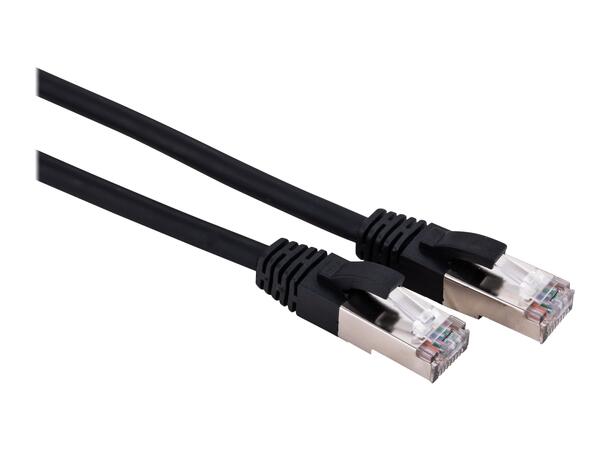 LinkIT Patch S/FTP Cat6a Black 0.3m AWG 26/7 | LSZH | Snagless 