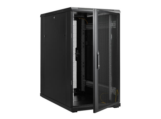 LinkIT Server Rack 22U Black W600xD1000xH1094, Perforated - Perf 