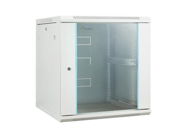 LinkIT Wall Cabinet 19' 12U Grey W600xD600xH635 |  Glass 