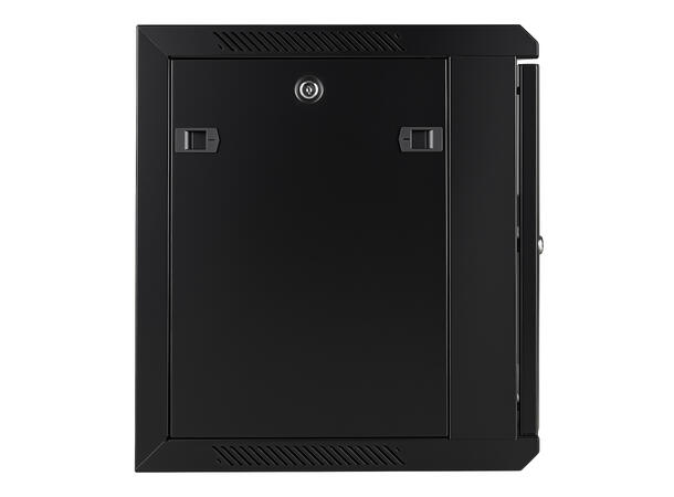 LinkIT Wall Cabinet 19' 9U Black W600xD450xH501 |  Glass 