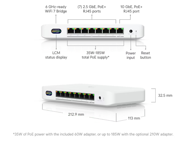 Ubiquiti Device Bridge Switch 8 x RJ45 