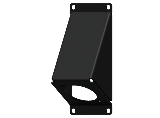 Caymon CASY104/B cover plate Black 1 space angled cover plate D-size hole