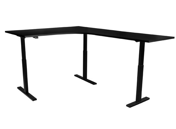 KENSON 3 Sit & Stand Table Black 