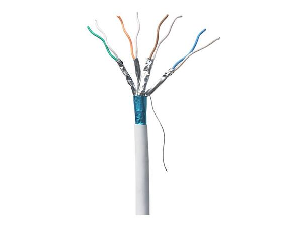LinkIT Cat.6a F/FTP LSZH vit 500m Installationskabel | AWG 23/1 | 500Mhz 