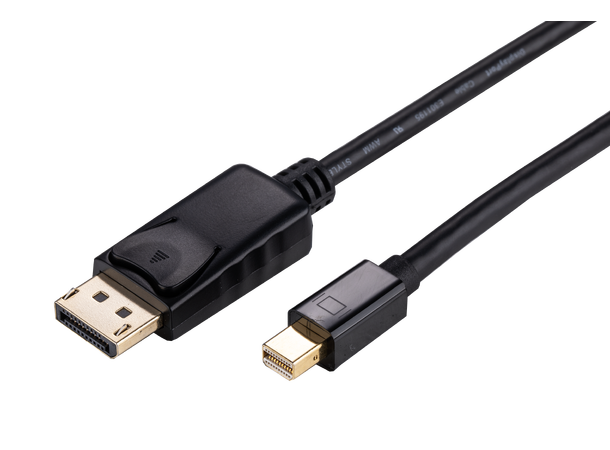 LinkIT MiniDisplayport-DP 1.2 blk 2,0m 4K x 2K@60Hz 32 AWG svart version 1.2 