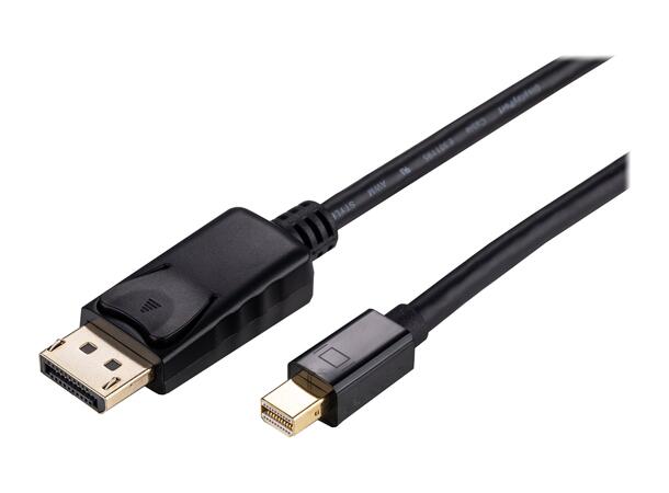 LinkIT MiniDisplayport-DP 1.2 blk 2,0m 4K x 2K@60Hz 32 AWG svart version 1.2 