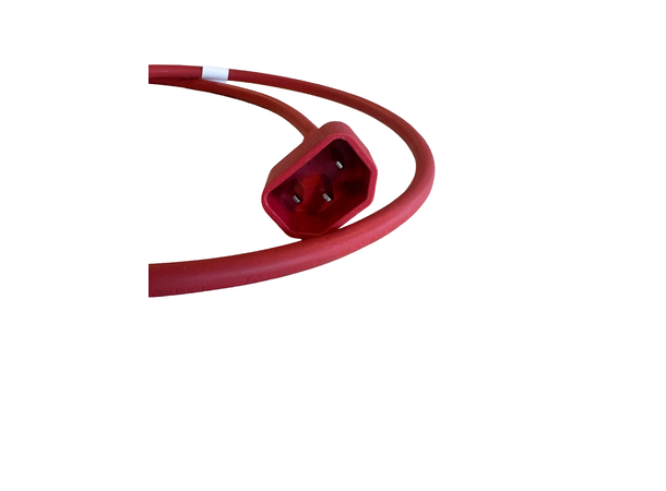 LinkIT Power Cable C15/C14 red 0.5m LSZH | 3 x 1,00 mm² | H05Z1Z1-F 
