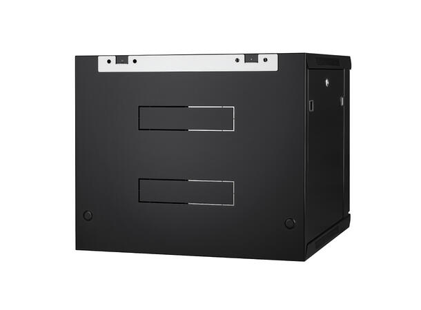 LinkIT Wall Cabinet 19' 9U Black W600xD600xH501 |  Glass 