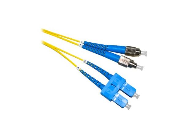 LinkIT fiber patch OS2 SC-APC/FC-UPC 7m Duplex | SM | LSZH | Yellow 