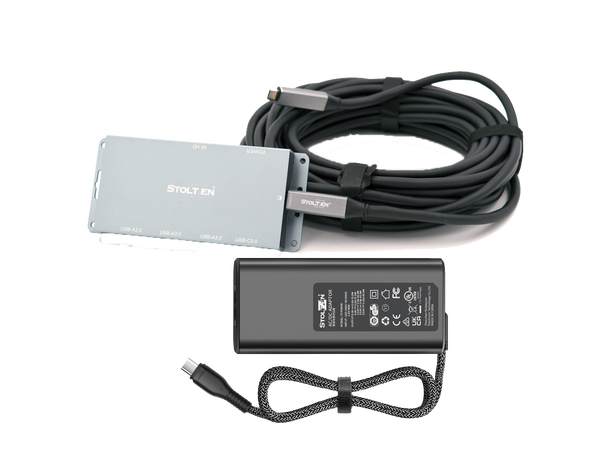 Stoltzen HERA HuddleHub MiniPro 65W+10 m PD 65W | 10 m USB-C Host Cable 