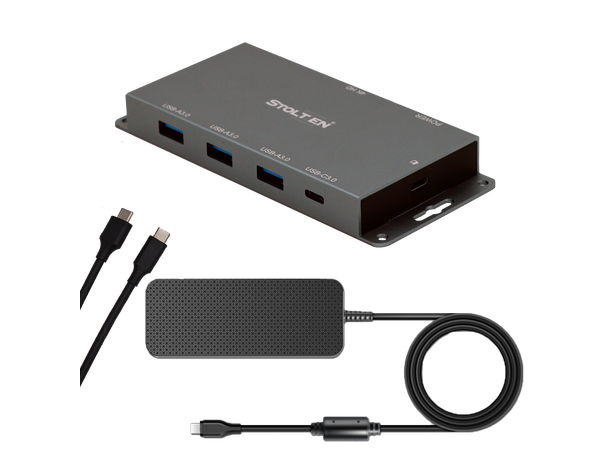 Stoltzen HERA HuddleHub Mini 100W + 2 m PD 100W | 2 m USB-C Host Kabel 