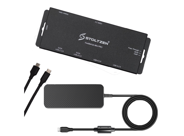 Stoltzen HERA HuddleHub Mini Pro100W+2 m PD 100W | 2 m USB-C Host Cable 