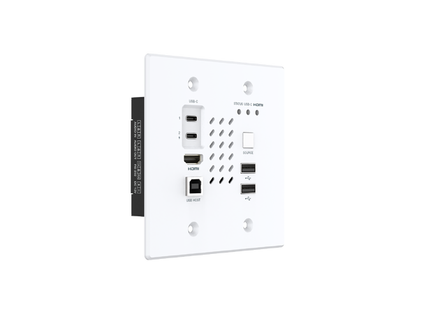 Turtle AV CHAZY 4K Wall Plate Tx HDMI 2.0 USB-C to 4K60 4:4:4 HDR AV 