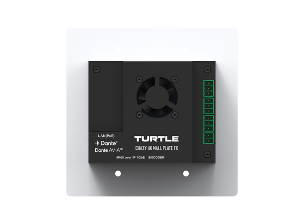 Turtle AV CHAZY 4K Wall Plate Tx HDMI 2.0 USB-C to 4K60 4:4:4 HDR AV 