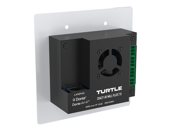 Turtle AV CHAZY 4K Wall Plate Tx HDMI 2.0 USB-C to 4K60 4:4:4 HDR AV 