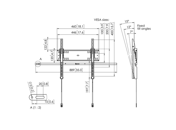 Vogels PFW 4510 DISPLAY WALL MOUNT TILT 