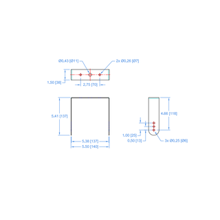 Fulcrum Acoustic UB-RX4 White Mounting brackets RX4 White