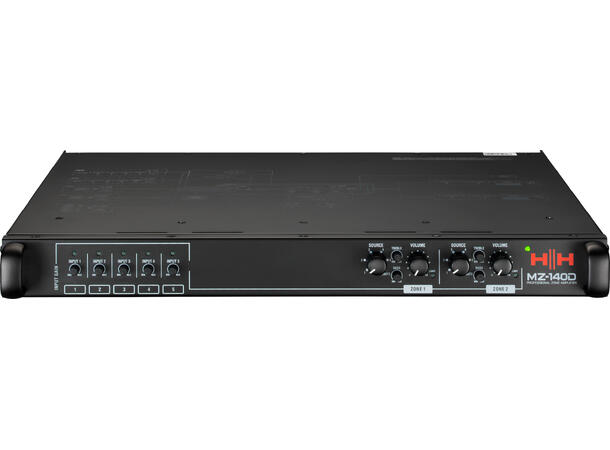 HH MZ Mixing amp MZ-140D  5 inp 2 zones 2x140W@100V / min 4 Ohm Matrix 
