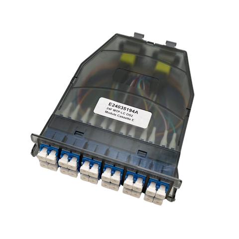 LinkIT MTP Cassette OS2 AF 2x12xLC low loss AF | 2xMPO connector | 2x12 LC