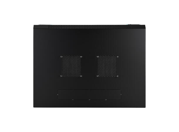 LinkIT Wall Cabinet 19' 12U Black W600xD450xH635 |  Glass 