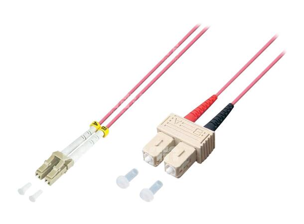 LinkIT fiber patch OM4 LC/SC 0.5m Duplex | MM | LSZH 