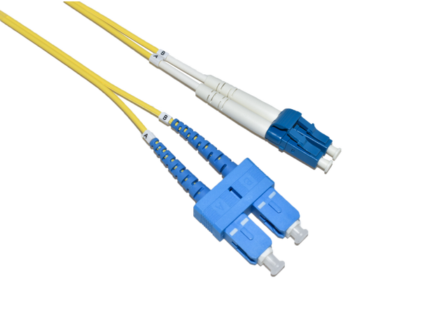 LinkIT fiber patch OS2 LC/SC 6m Duplex | SM | LSZH | Yellow 