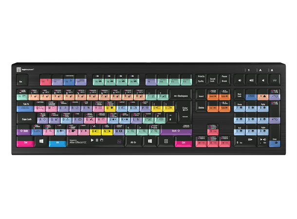Logickeyboard Adobe After Ef PC UK PC Backlit ASTRA 