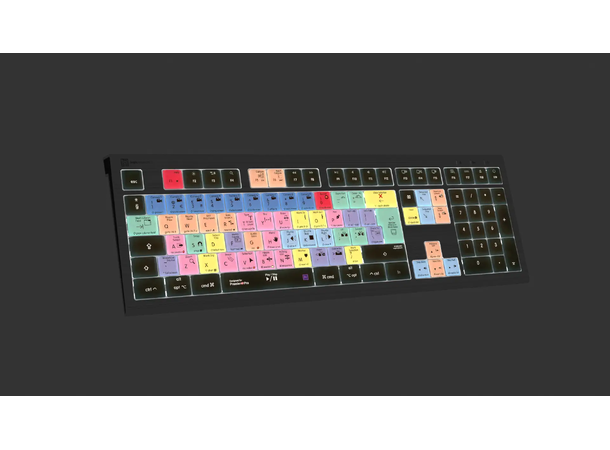 Logickeyboard Adobe Premiere MAC UK Mac Backlit ASTRA 