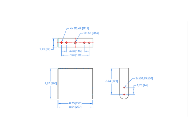 Fulcrum Acoustic UB-RX5 Black Mounting bracket RX5 Black 