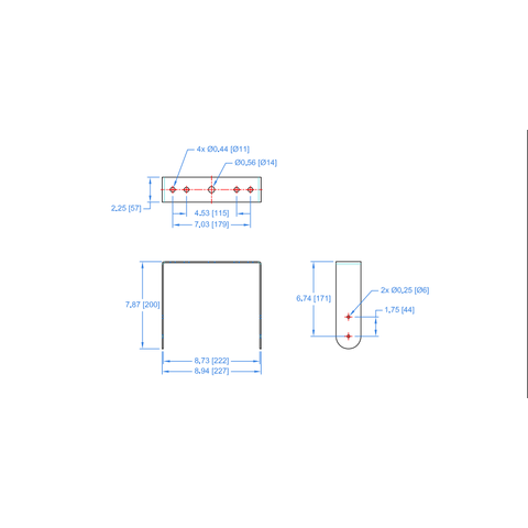Fulcrum Acoustic UB-RX5 Black Mounting bracket RX5 Black
