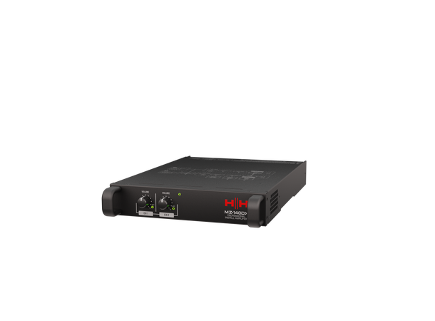 HH MZ-140DX 2-CHANNEL INSTALLATION AMP 2x140W min 4 Ohm (Hi-Z/Lo-Z) 