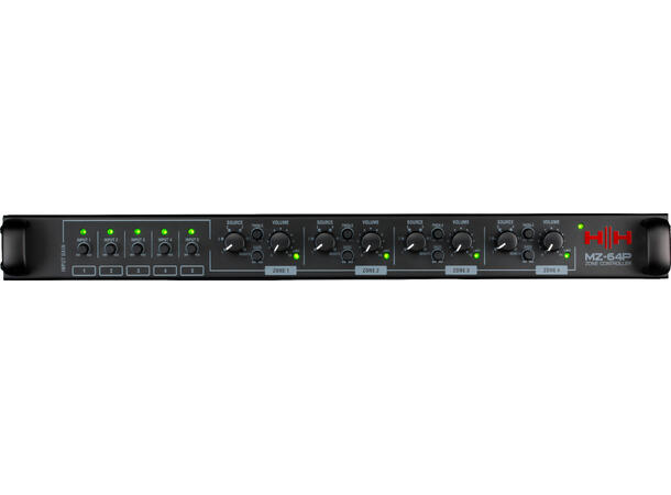 HH Preamp MZ-64P 5 inn 4 zones Matrix 2 mic/line med prio al lim remote Matrix 