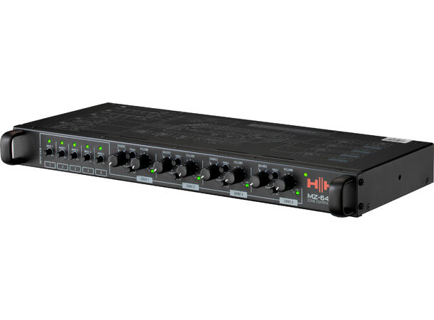 HH Preamp MZ-64P 5 inn 4 zones Matrix 2 mic/line med prio al lim remote Matrix 