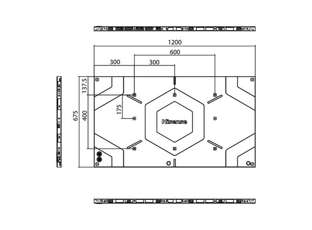 Hisense 54DS012FE videovegg panel 54", 600 nits, 24/7, 