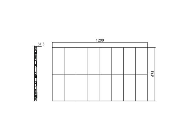 Hisense 55XIM LED videowall panel 55", 1000 nits, 24/7, Android 9.0 