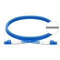 LinkIT Fiberpatch armored OS2 LC/LC 50m Braided steel | Duplex | LSZH | Blue