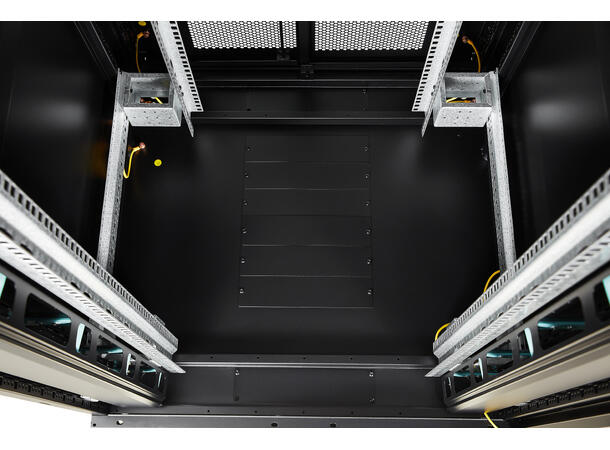 LinkIT Network Rack Cabinet 37U Black W800xD800xH1761, Glass -  Split Perfor 