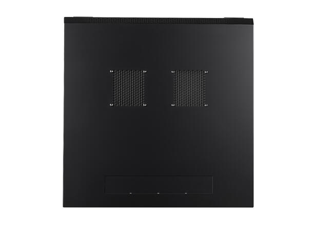 LinkIT Wall Cabinet 19' 12U Black W600xD600xH635 |  Glass 