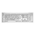Logickeyboard XLPrint ALBA B/W SE Mac ALBA + Lamp