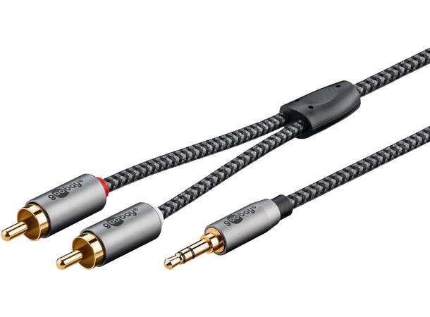 OEM Audio Adapter Cable AUX, 5 m 3.5 mm Jack to Stereo RCA Plug, 