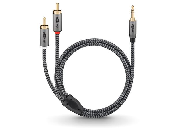 OEM Audio Adapter Cable AUX, 5 m 3.5 mm Jack to Stereo RCA Plug,