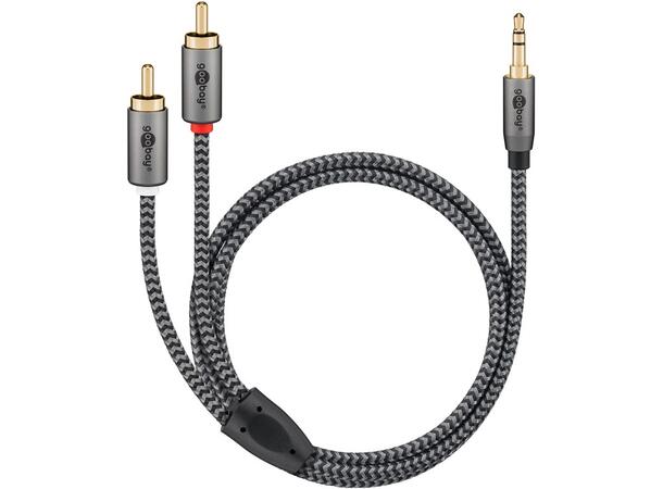 OEM Audio Adapter Cable AUX, 5 m 3.5 mm Jack to Stereo RCA Plug, 