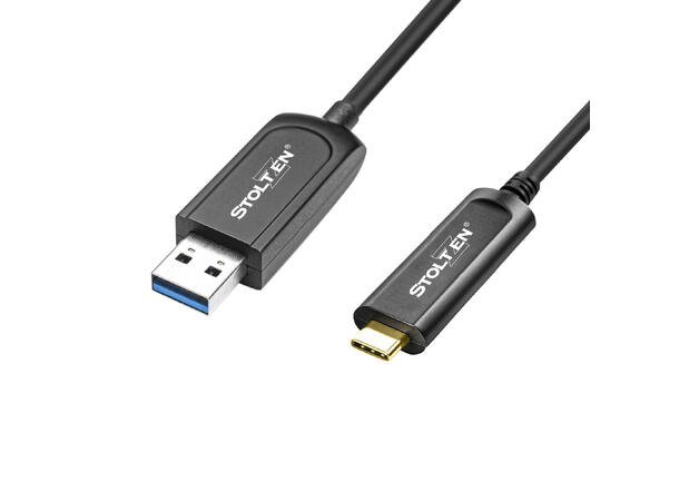 Stoltzen AOC USB 3.2 10 Gbps A-C 40 m Gen 2 | Compatible with 3.0/2.0 