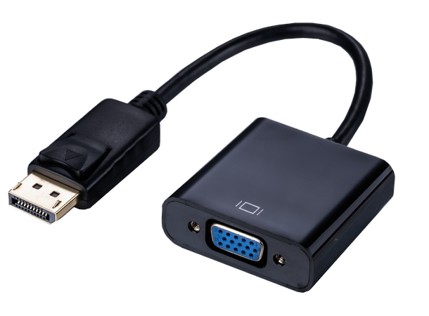 Elivi Displayport DP - VGA adapter 17 cm kabel | Black 