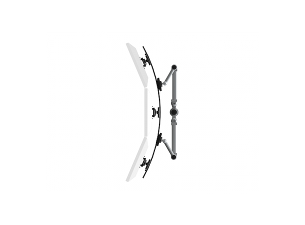 Kenson Spacearm Multi Monitor 3 on 2 | Rail 
