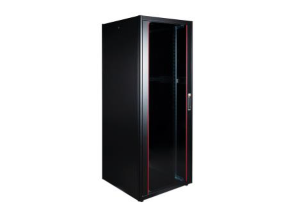 Lande HYPERline Series 42U Flat-packed W800xD800xH2100 | Black | 900kg | 19" 