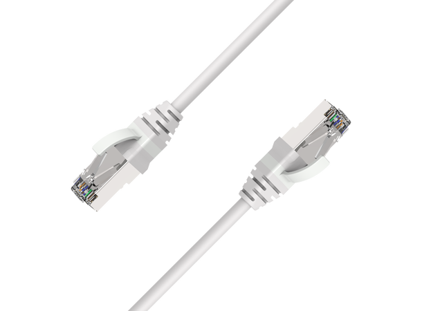 LinkIT ColorFlex Cat6a Grey SlimPatch | AWG 28 | LSZH | OD 5.2mm 