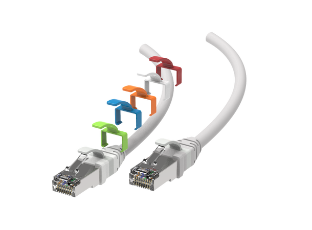 LinkIT ColorFlex Cat6a Grey SlimPatch | AWG 28 | LSZH | OD 5.2mm 