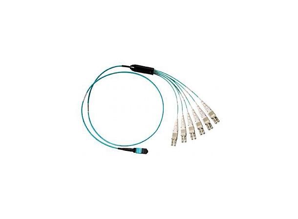 LinkIT MTP/MPO-B OM4 12c 2m Aqua USConec MTP Elite female - 12xLC , LSZH 